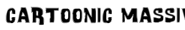 Cartoonic Massive font preview